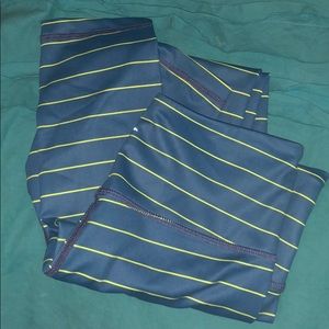 Blue and lime green leggings by zyia